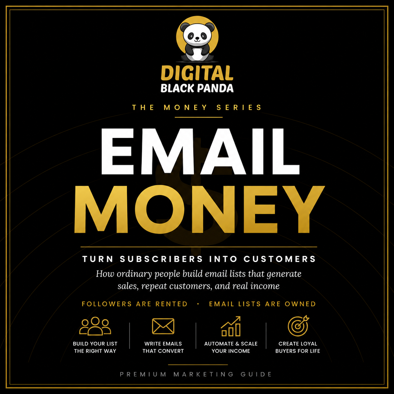 Digital Black Panda Email Money Ebook