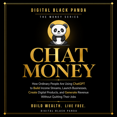 Digital Black Panda Chat Money Ebook